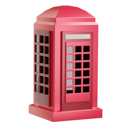 Telefonzelle  3D Illustration