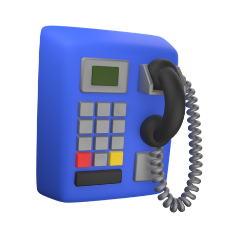 Telefonzelle  3D Icon