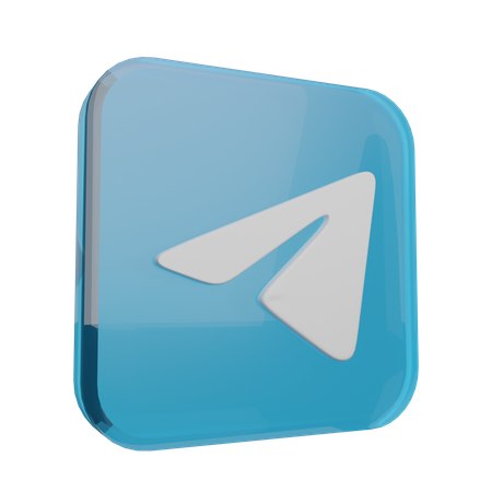 Telegram  3D Icon