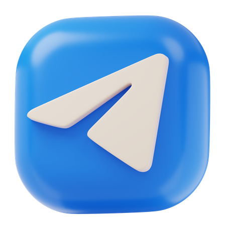 Telegram  3D Icon