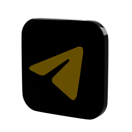 Telegram  3D Icon