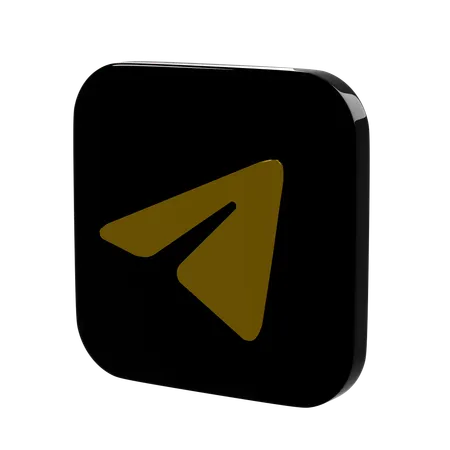 Telegram  3D Icon