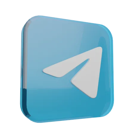 Telegram  3D Icon