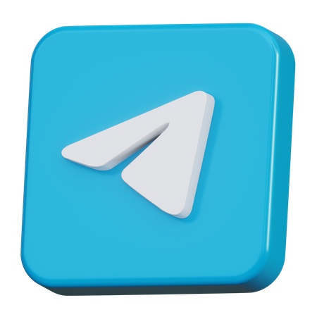 Telegram  3D Icon