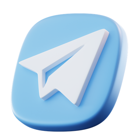 Telegram  3D Icon