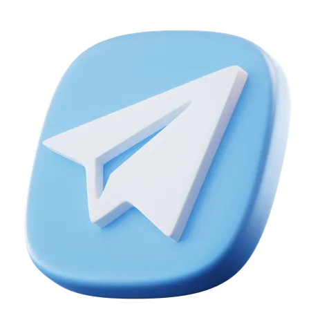 Telegram  3D Icon