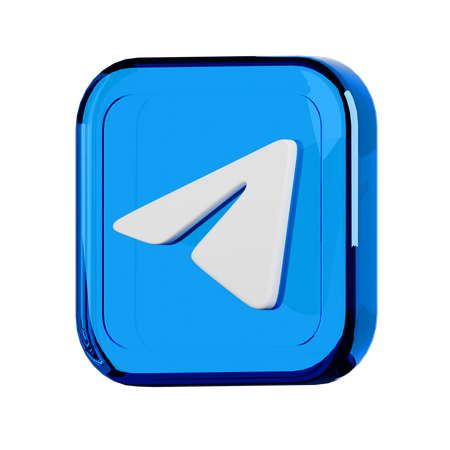 Telegram  3D Icon