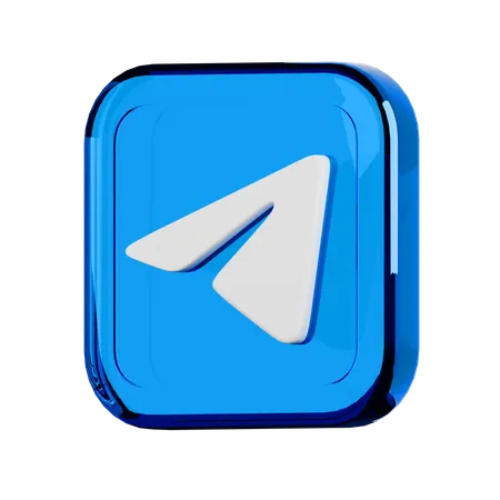 Telegram  3D Icon