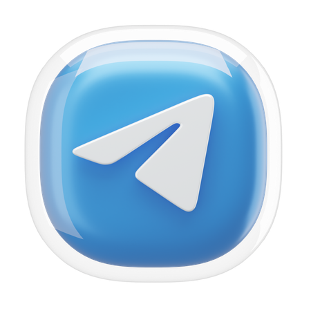 Telegram  3D Icon