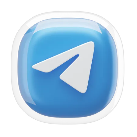 Telegram  3D Icon