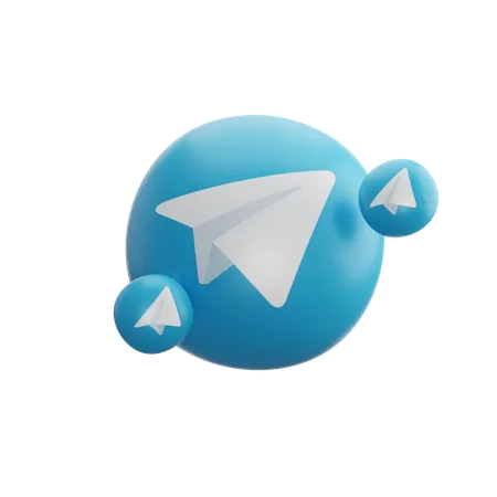 Telegram  3D Icon