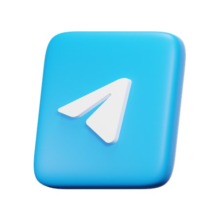 Telegram  3D Icon