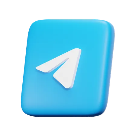 Telegram  3D Icon