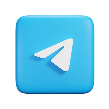 Telegram  3D Icon