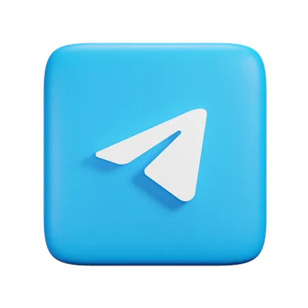 Telegram  3D Icon