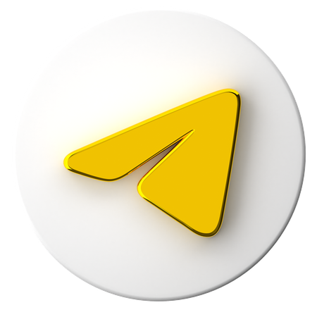 Telegram  3D Icon