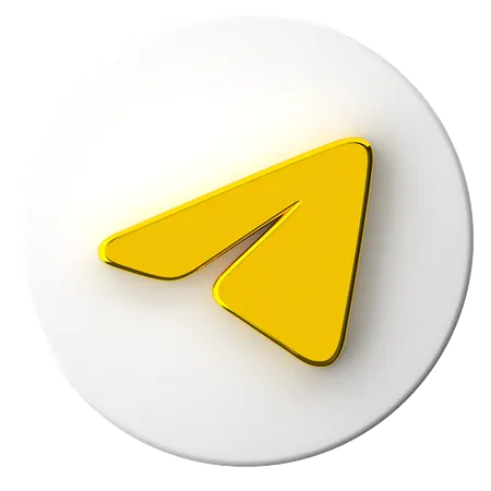 Telegram  3D Icon