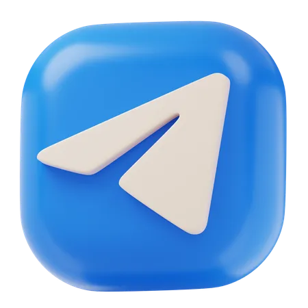 Telegram  3D Icon