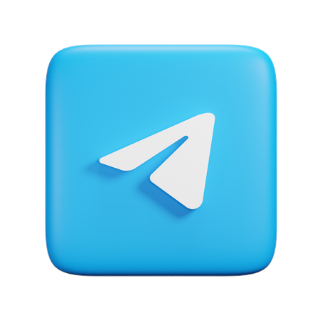 Telegram  3D Icon