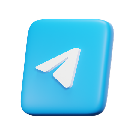 Telegram  3D Icon