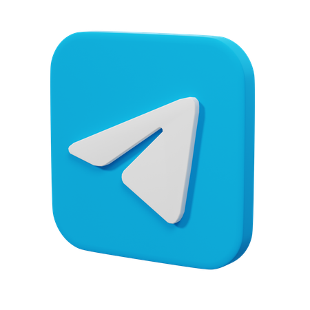 Telegram  3D Icon
