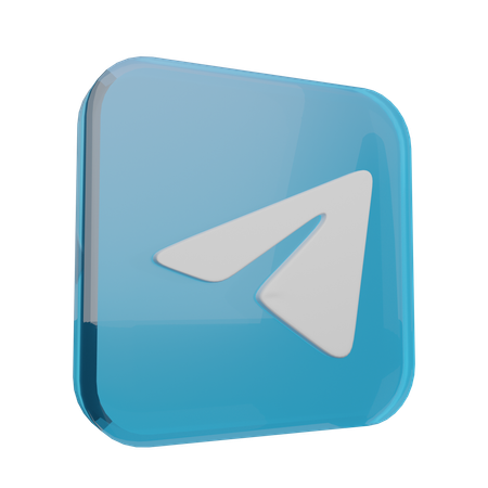 Telegram  3D Icon