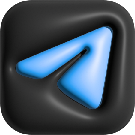 Telegram  3D Icon