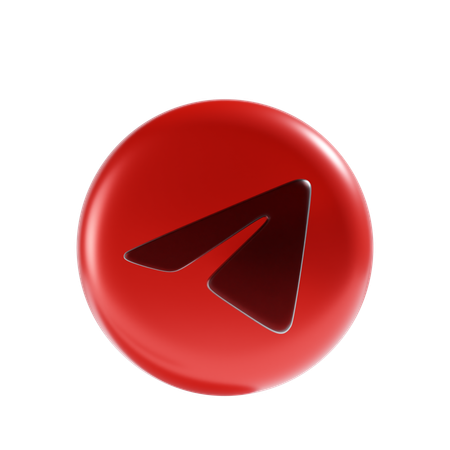 Telegram  3D Icon