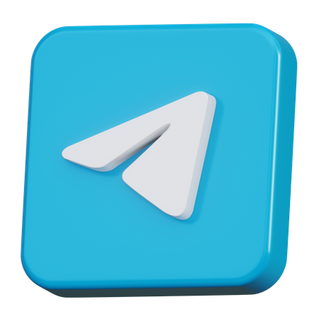 Telegram  3D Icon
