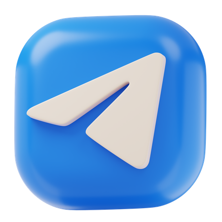 Telegram  3D Icon