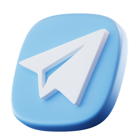 Telegram  3D Icon