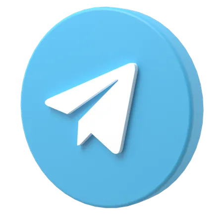 Telegram  3D Illustration