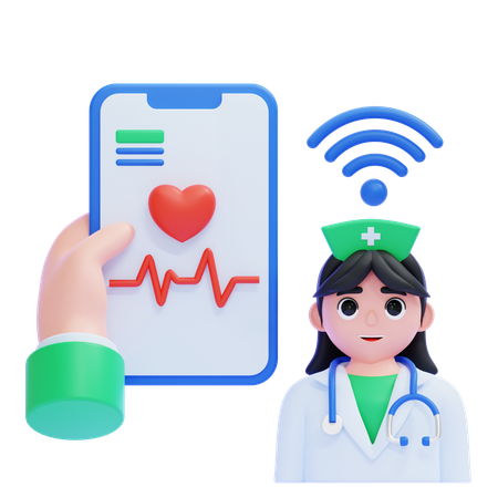 Telemedicine  3D Icon