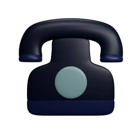 Connected Contact Phone 3D Icon