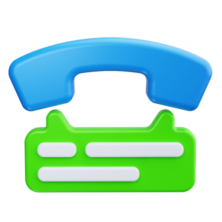 Téléphone  3D Icon