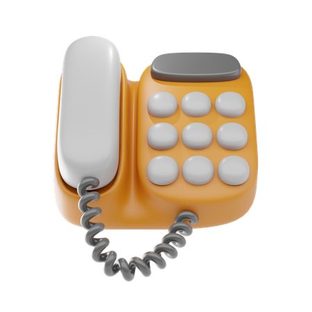 Telephone  3D Icon