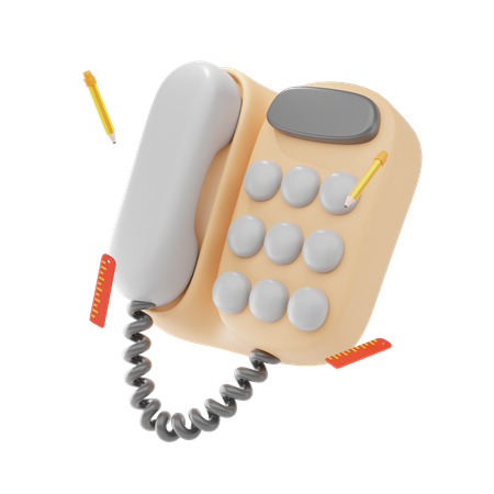 Telephone  3D Icon