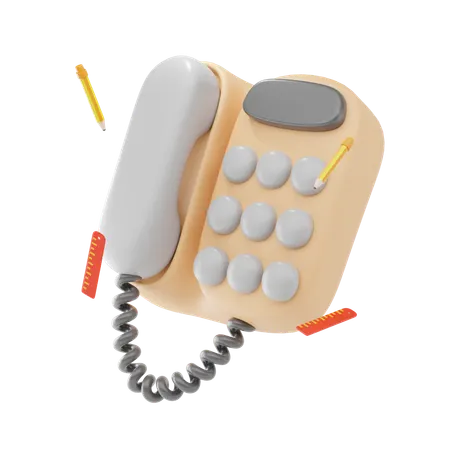 Telephone  3D Icon