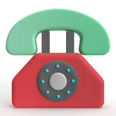 Telephone  3D Icon