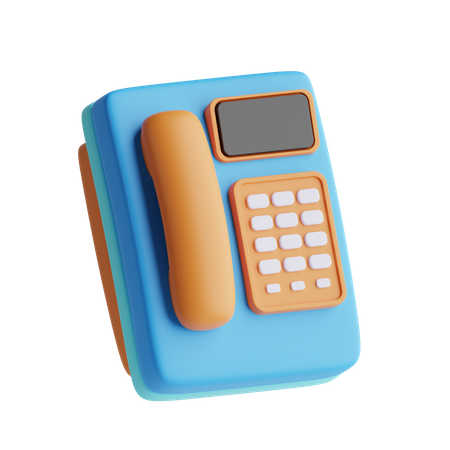 Telephone  3D Icon