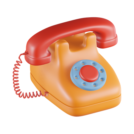 Telephone  3D Icon