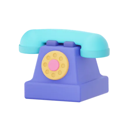 Telephone  3D Icon