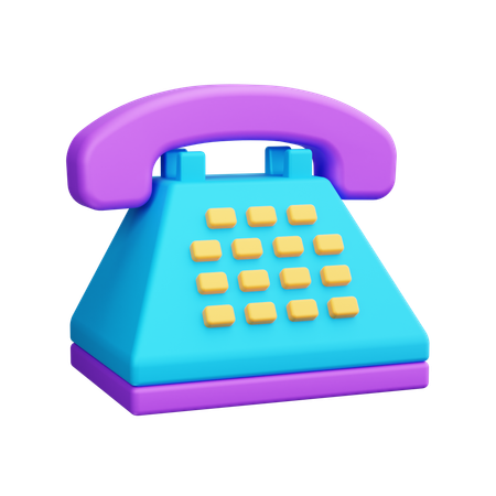 Telephone  3D Icon