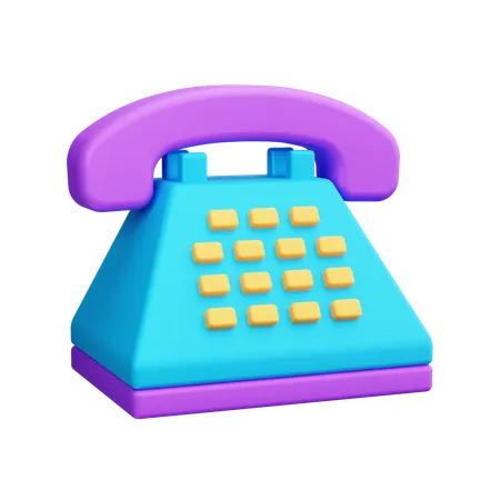 Telephone  3D Icon