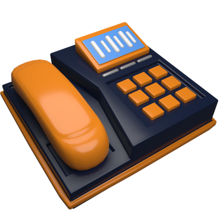Telephone  3D Icon