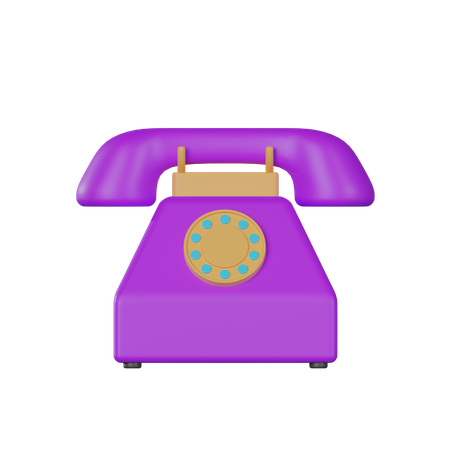Telephone  3D Icon