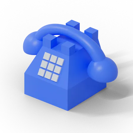 3 D Telephone Illustration 3D Illustration