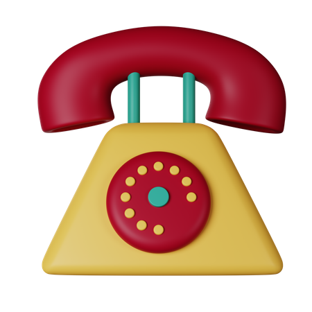 Telephone  3D Icon