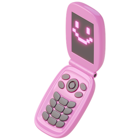 Téléphone à clapet  3D Icon