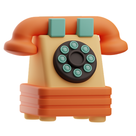 Téléphone à cadran  3D Icon